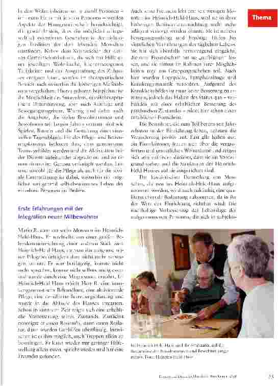 Vorschauseite 3: Das Heinrich-Held-Haus: Eine Pflegeeinrichtung - nur für Menschen mit geistiger Behinderung