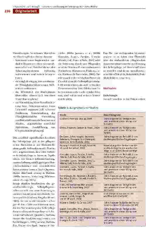 Vorschauseite 2: Instrumente zur Messung der Selbstpflege bei Patienten mit Herzinsuffizienz. Ergebnisse einer Literaturanalyse1