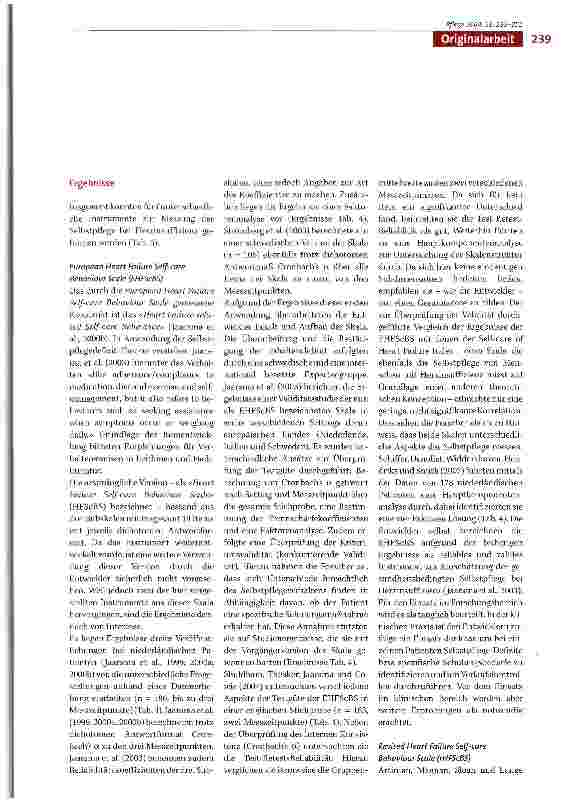 Vorschauseite 5: Instrumente zur Messung der Selbstpflege bei Patienten mit Herzinsuffizienz. Ergebnisse einer Literaturanalyse1