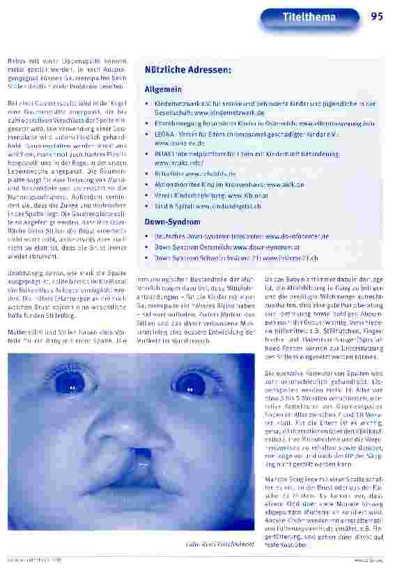 Vorschauseite 4: Besondere Kinder - besondere StillzeitenStillen von chronisch kranken oder behinderten Kindern