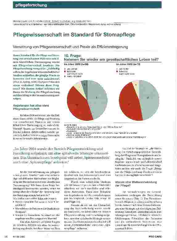 Vorschauseite 1: Pflegewissenschaft im Standard für Stomapflege