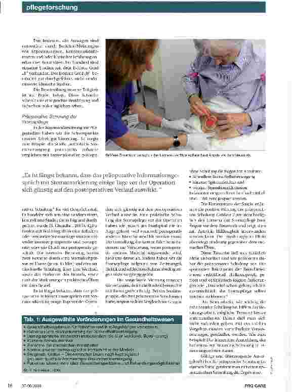 Vorschauseite 3: Pflegewissenschaft im Standard für Stomapflege