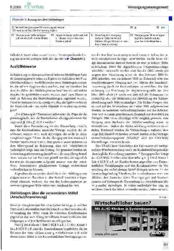 Vorschauseite 3: Neues zur Integrierten Versorgung