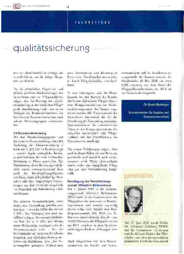 Vorschauseite 4: qualitätssicherunsin der häuslichen pflege