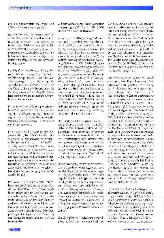 Vorschauseite 2: Betreuerbestellung nur bei Fürsorgebedürfnis