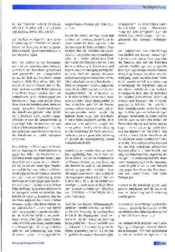 Vorschauseite 3: Betreuerbestellung nur bei Fürsorgebedürfnis