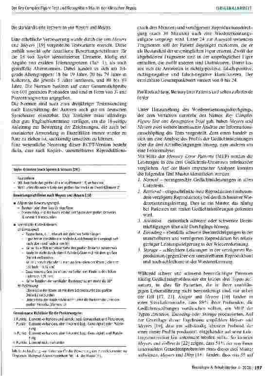 Vorschauseite 3: Der Rey Complex Figure Test and Recognition Trial in der klinischen Praxis