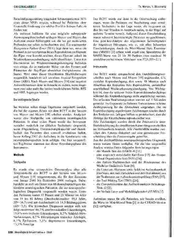Vorschauseite 4: Der Rey Complex Figure Test and Recognition Trial in der klinischen Praxis