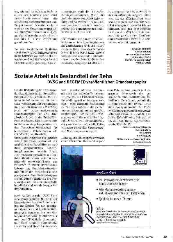 Vorschauseite 2: Prozesse und Leistungen verbessernQualitätsmanagement in der medizinischen Rehabilitation