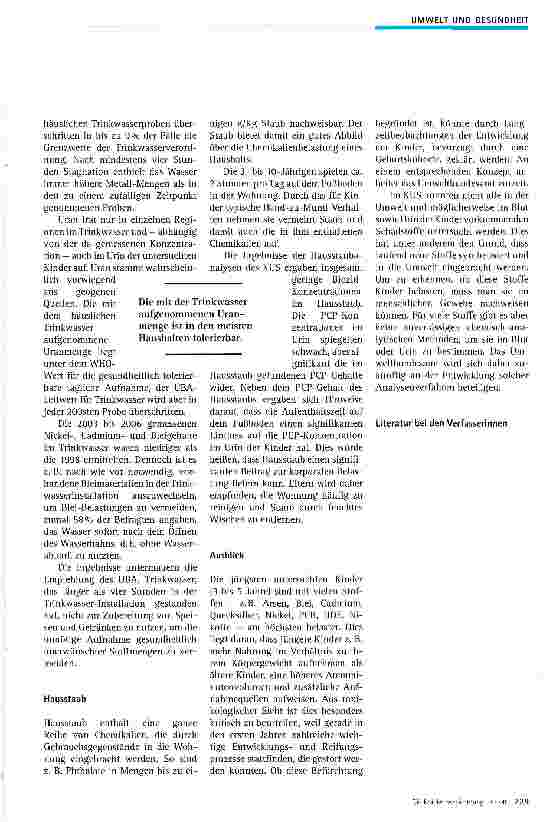 Vorschauseite 4: Welche Risiken birgt die Schadstoffbelastung?