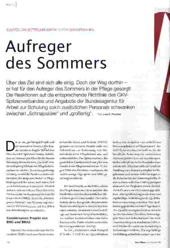 Vorschauseite 1: Aufreger des Sommers
