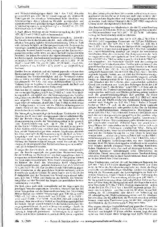 Vorschauseite 2: Zusatzversorgung: Wartezeit für vorzeitige Altersrente für nicht gesetzlich Rentenversicherte