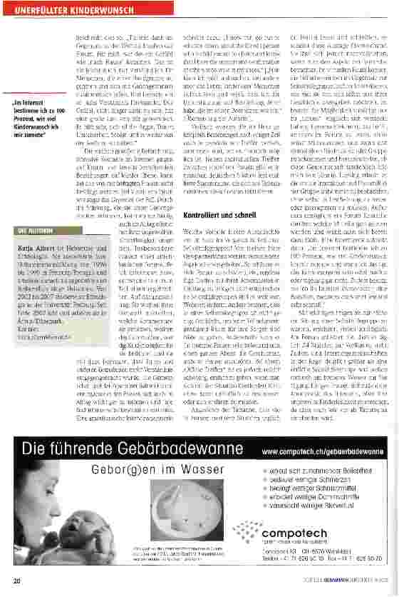 Vorschauseite 2: Internetforen:„Nicht länger allein...