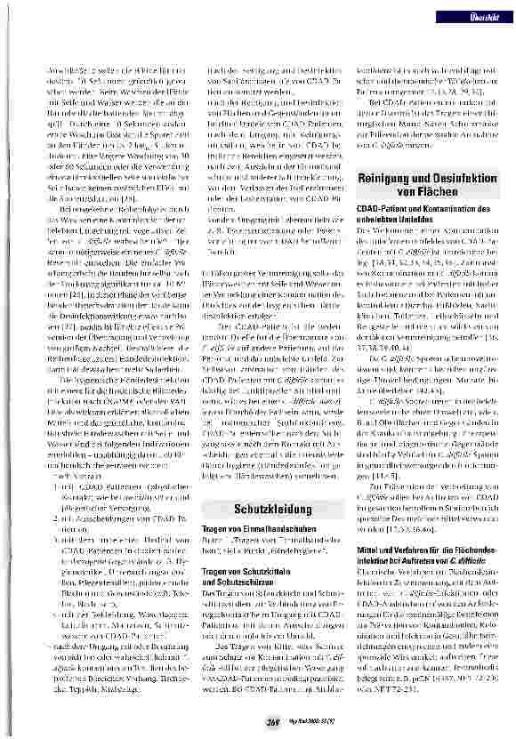 Vorschauseite 4: Hygienemaßnahmen bei CDAD in Osterreich