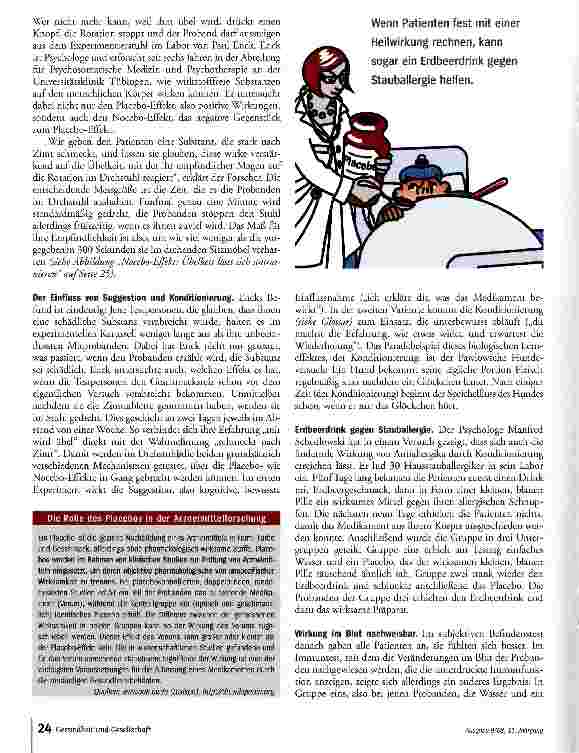 Vorschauseite 3: Placebo-EffektDie Heilkraft der Zuwendung