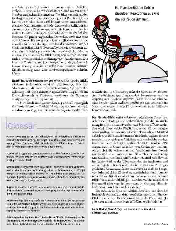 Vorschauseite 5: Placebo-EffektDie Heilkraft der Zuwendung