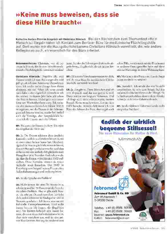 Vorschauseite 1: Keine muss beweisen, dass sie diese Hilfe braucht