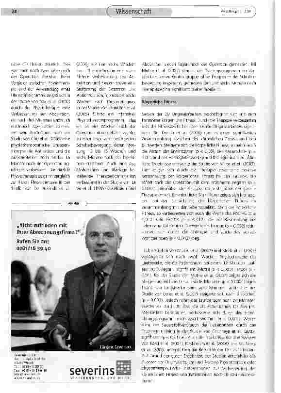 Vorschauseite 4: Physiotherapeutische Interventionen in der Rehabilitation von Patienten nach Mammakarzinom - systematische Literaturanalyse mit dem Ziel der spezifischen Therapieempfehlung