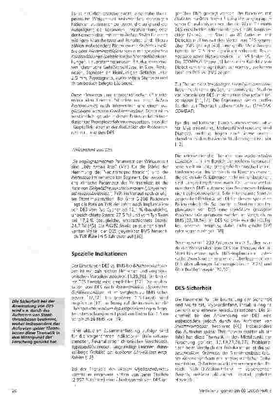 Vorschauseite 3: Verwendung von Medikamente freisetzenden Koronarstents in Off-Label-Situationen