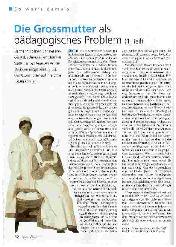 Vorschauseite 1: Die Grossmutter als pädagogisches Problem