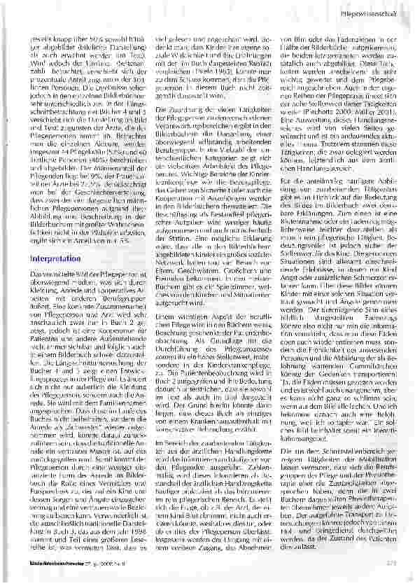Vorschauseite 4: Die Darstellung der Kinderkrankenpflege im Bilderbuch