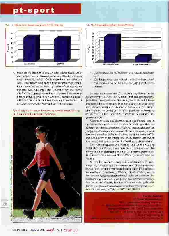 Vorschauseite 6: Walking und Nordic Walking Teil III -Wissenschaftliche Untersuchung über Nutzen und Risiken
