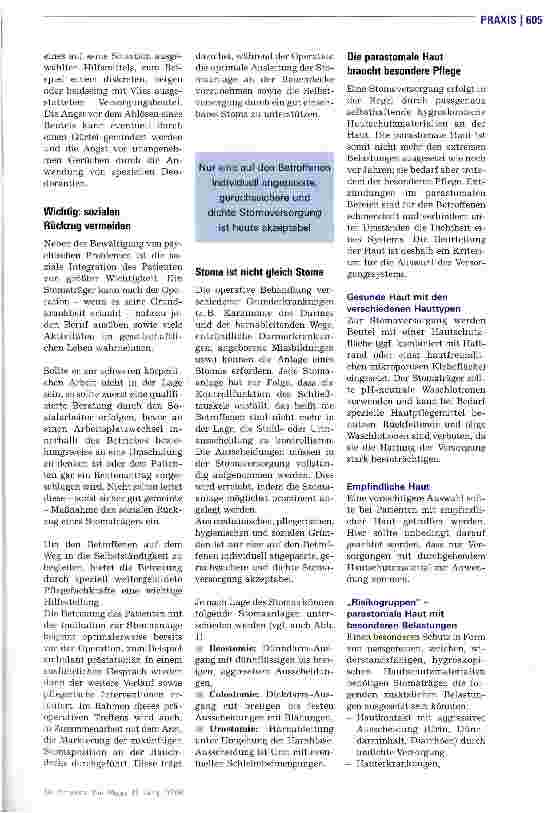 Vorschauseite 2: Stomapflege Mehr Sicherheit für Stomaträger
