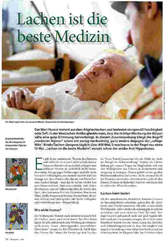 Vorschauseite 1: Lachen ist die beste Medizin