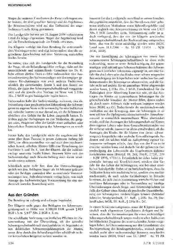 Vorschauseite 2: Unterlassene Nachfrage auf ein präsuizidales Syndrom kann mangelnde Befunderhebung darstellen