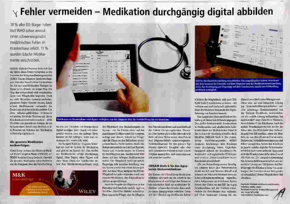 Vorschauseite 1: Fehler vermeiden Medikation durchgängig digital abbilden