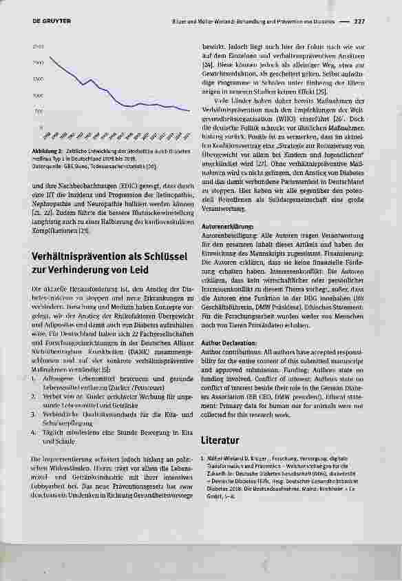 Vorschauseite 3: Behandlung und Prävention von Diabetes: Erfolge und Herausforderungen Treatment and prevention of diabetes: achievements and challenges