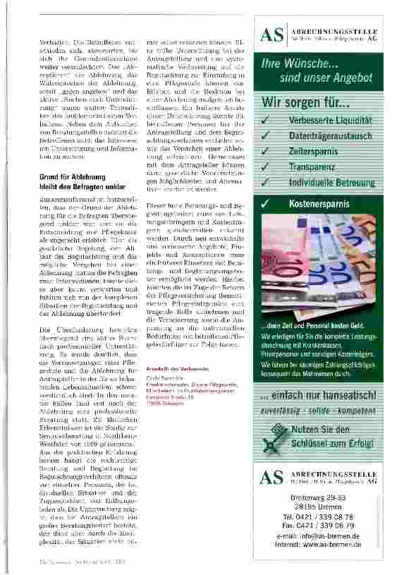 Vorschauseite 4: Erwartung der Betroffenen werden bei Pflege-Einstufung häufig enttäuscht