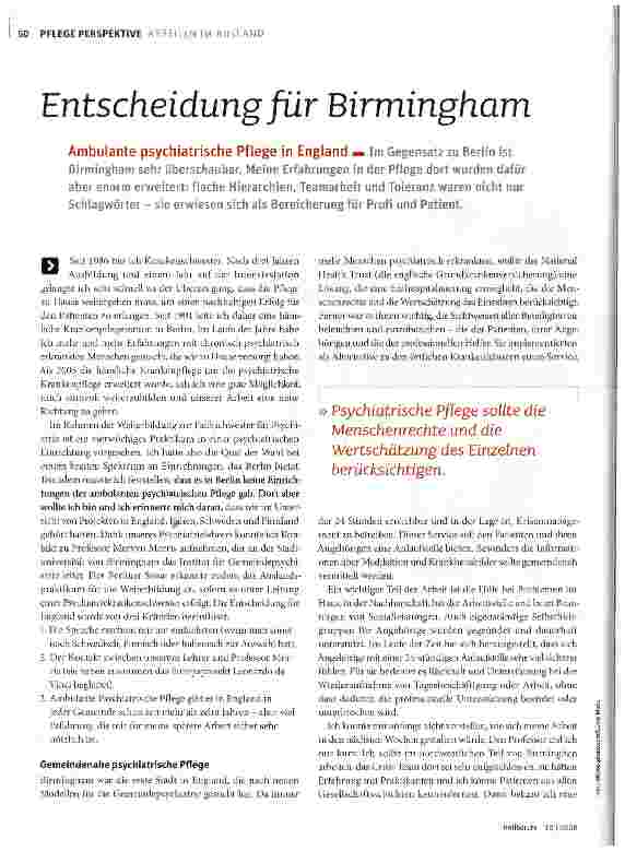 Vorschauseite 1: Entscheidung für Birmingham