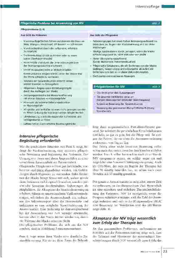 Vorschauseite 3: Beatmung Nicht-invasiv, dafür pflegeintensiv