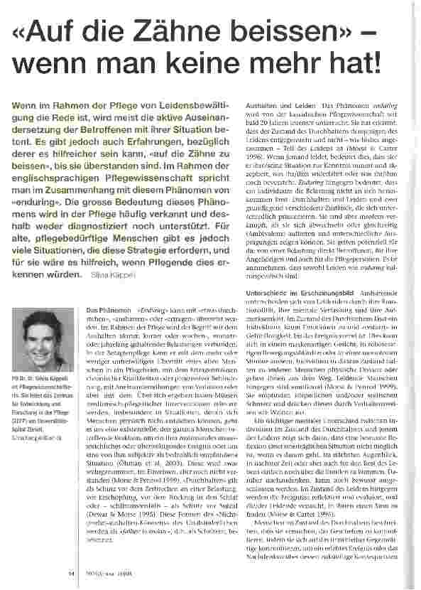 Vorschauseite 1: «Auf die Zähne beissen» -wenn man keine mehr hat!