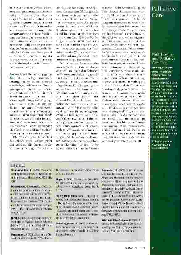 Vorschauseite 3: Palliative Care -ein Menschenrecht Ein ethisches Plädoyer