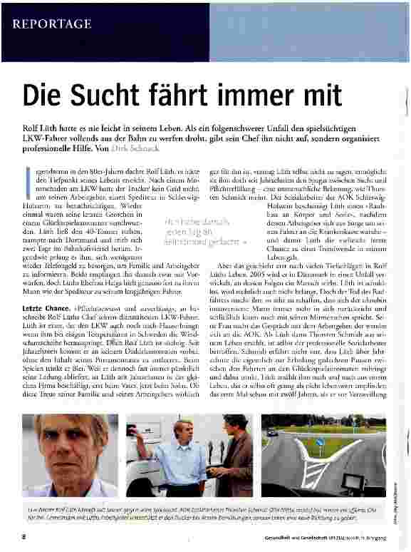 Vorschauseite 1: Die Sucht fährt immer mit