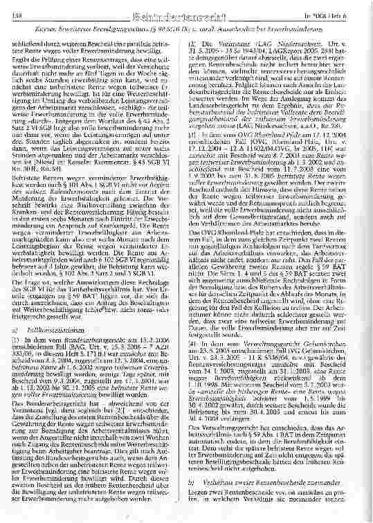 Vorschauseite 6: Das Zusammenwirken von erweitertem Beendigungsschutz nach dem SGBIX und tariflichen Beendigungsregelungen bei Erwerbsminderung Rechtsprobleme des § 92 SGB IX, erörtert am Beispiel…