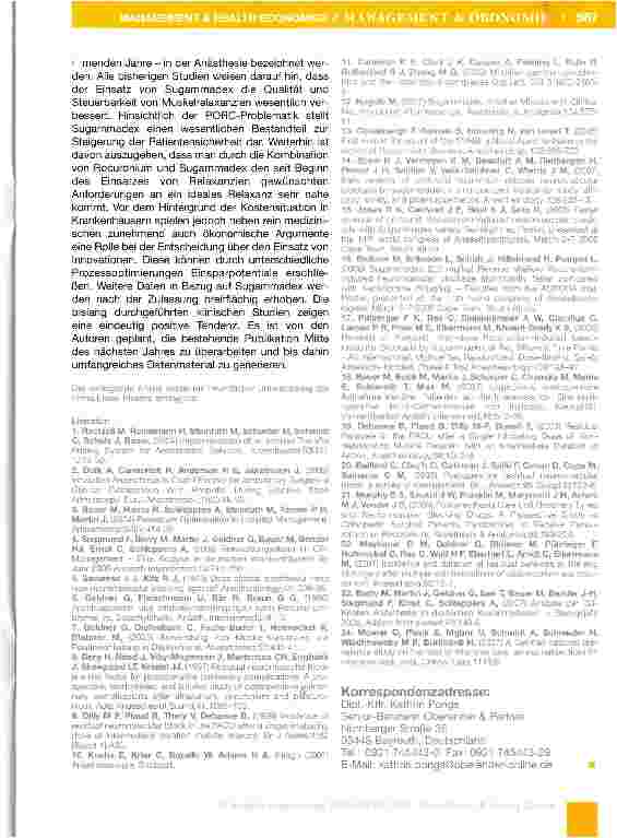 Vorschauseite 6: Ein Beispiel für die abteilungsübergreifende Prozessoptimierung durch eine Innovation in der Anästhesie