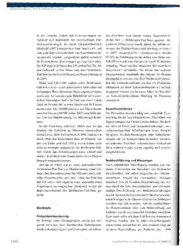 Vorschauseite 3: Objektive Messungder Harninkontinenzstärke
