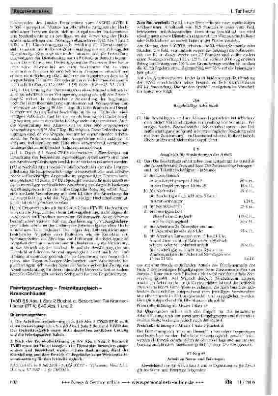 Vorschauseite 4: Tarifliche Arbeitszeitverkürzung für angestellten Hochschulprofessor