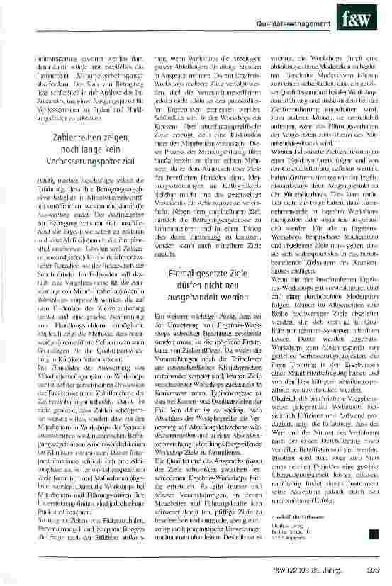 Vorschauseite 2: MitarbeiterbefragungenGrundlage der Qualitätsentwicklung
