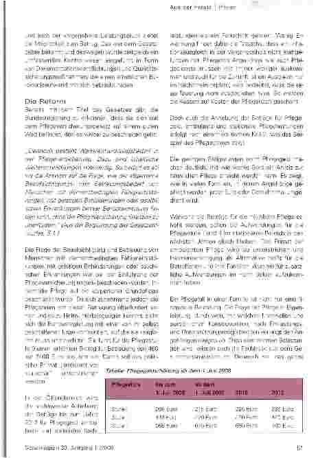 Vorschauseite 4: Pflegeversicherung Wer profitiert wie?