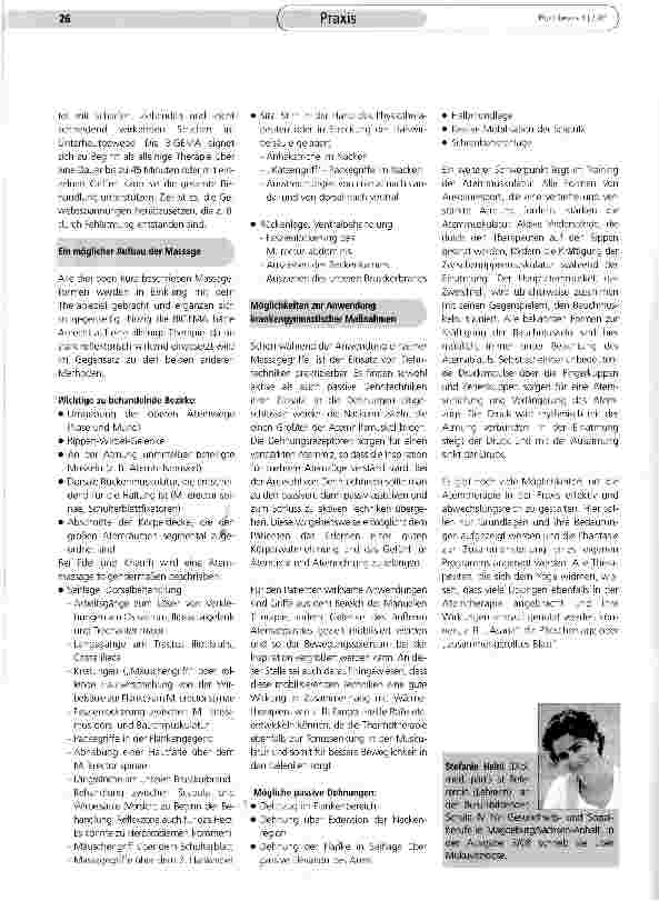 Vorschauseite 3: Physiotherapie bei Atemwegserkrankungen (Teil II)