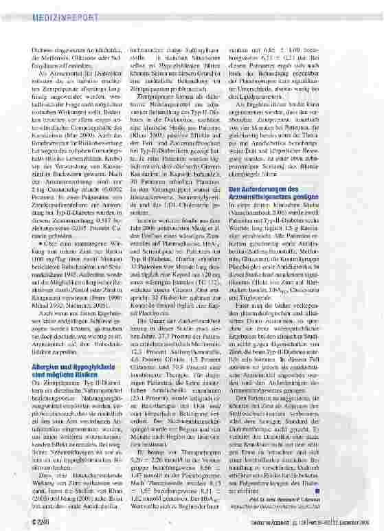 Vorschauseite 2: Als Nahrungsergänzung nicht für Diabetiker geeignet