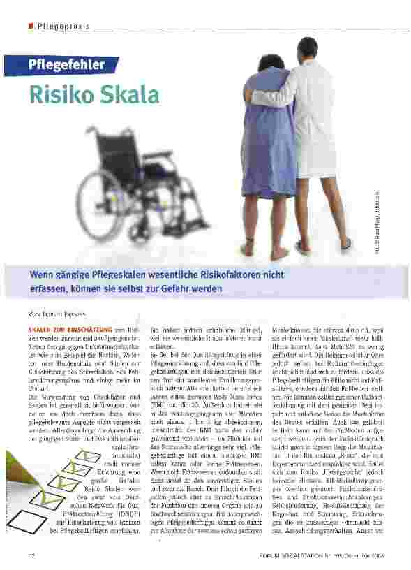 Vorschauseite 1: Risiko Skala