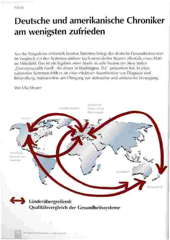Vorschauseite 1: Deutsche und amerikanische Chroniker am wenigsten zufrieden
