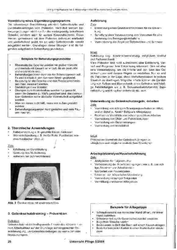 Vorschauseite 3: Ergotherapie bei Erkrankungen des Rheumatischen Formenkreises am Beispiel der Rheumatoiden Arthritis