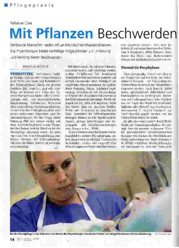 Vorschauseite 1: Mit Pflanzen Beschwerden im Mund lindern