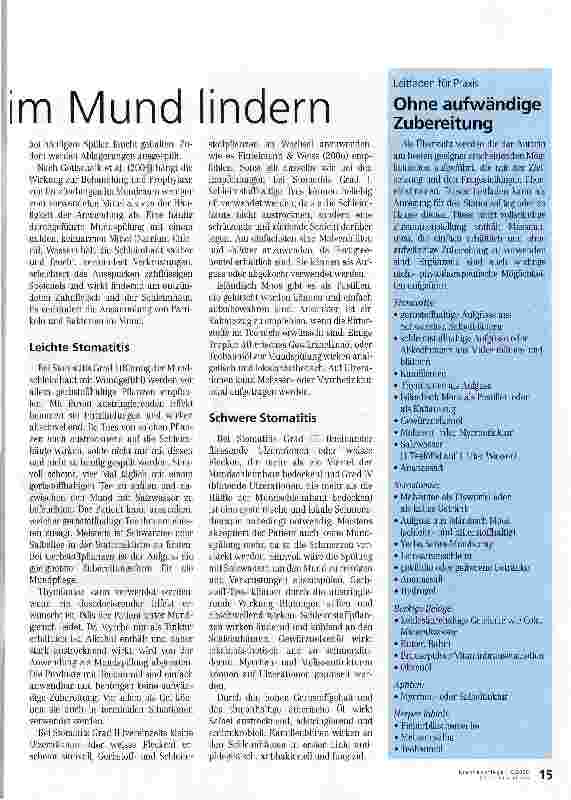 Vorschauseite 2: Mit Pflanzen Beschwerden im Mund lindern